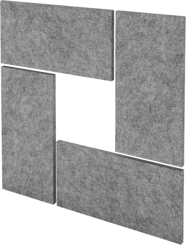 Panneau acoustique mural Hammerbacher VAWP65 Gris 325 x 250 x 650 mm