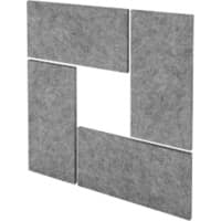 Panneau acoustique mural Hammerbacher VAWP65 Gris 325 x 250 x 650 mm