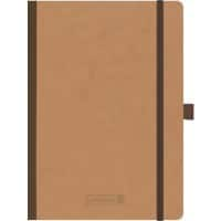 Cahier BRUNNEN A5 Quadrillé 90 g/m² Premium Collé Brun 96 feuilles