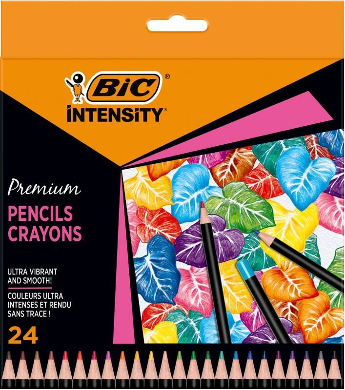 Crayon de couleur BIC Intensity Assortiment 24 unités