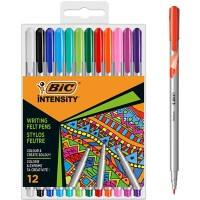 Stylo-feutre BIC Intensity Moyenne 0,8 mm Assortiment 12 unités