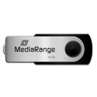 MediaRange USB-stick MR912 Zwart, zilver