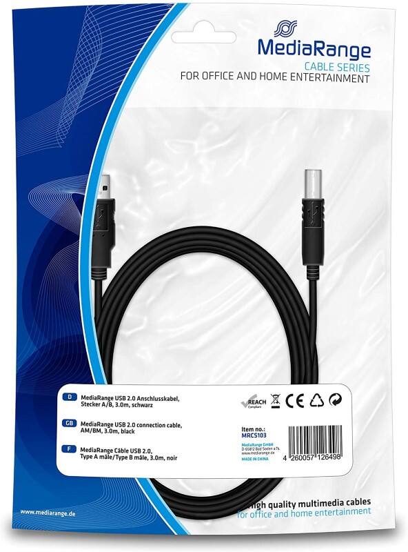 MediaRange Kabel MRCS103 Zwart
