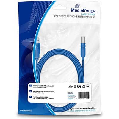 Câble MediaRange MRCS149 Bleu