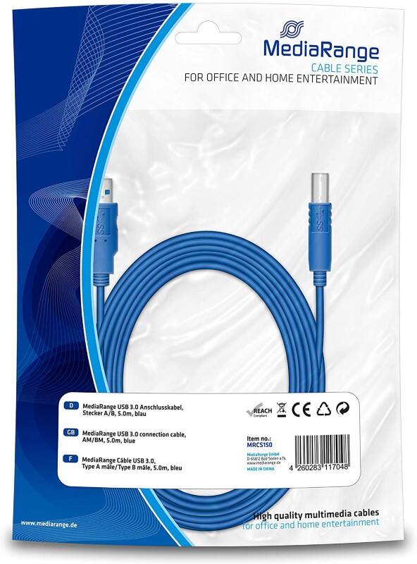 MediaRange Kabel MRCS150 Blauw