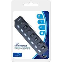 MediaRange USB-hub MRCS504 7 x USB 2.0