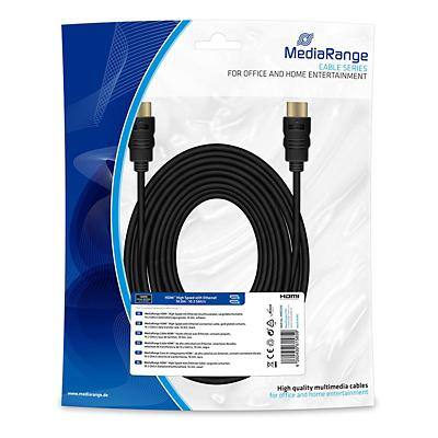 MediaRange HDMI-kabel MRCS212 Zwart