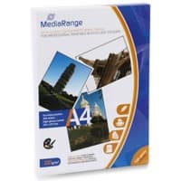 Papier photo MediaRange Jet d'encre Brillant A4 220 g/m² Blanc