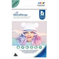 Papier photo MediaRange Jet d'encre Haute brillance A6 220 g/m² Blanc 50 Feuilles