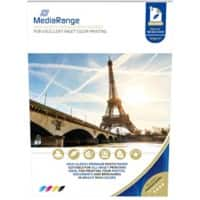 Papier photo MediaRange Jet d'encre Brillant A4 160 g/m² Blanc