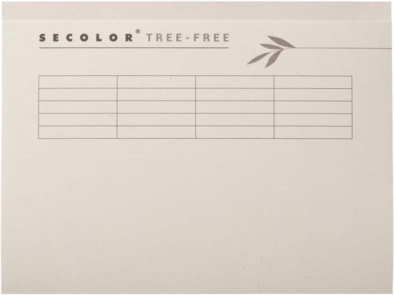 Farde à bord décalé Djois Secolor Tree-Free Folio Crème Carton 225 g/m² 10 Unités
