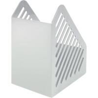 helit Tijdschriftencassette PS Lichtgrijs 16.5 x 18,7 cm Pak van 4
