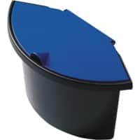 Insert pour corbeille helit 2 L Bleu, noir Plastique 27,5 x 13,2 x 18 cm 5 Unités