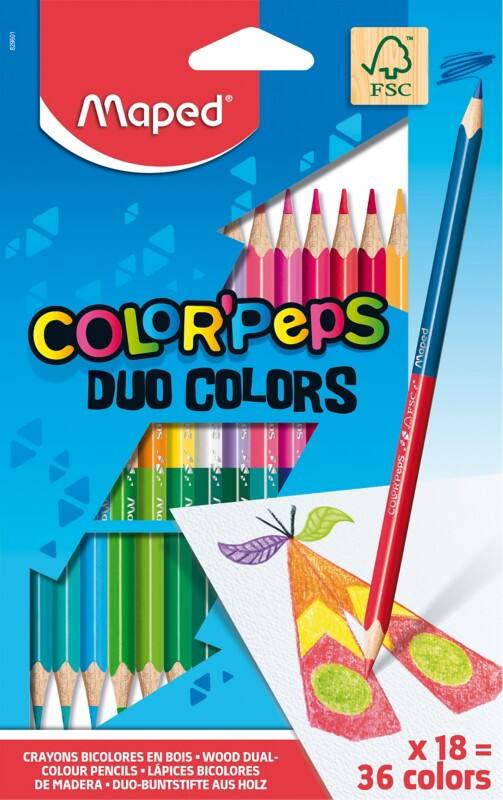 Maped Kleurpotloden Kleurenassortiment 829601FC 18 Stuks