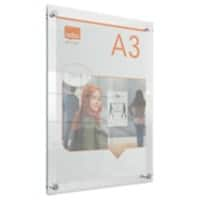 Cadre d'affichage Nobo Premium Plus A3 1915590 34,8 (l) x 2,4 (p) x 47,1 (h) cm