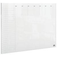 Mini agenda hebdomadaire de bureau ou mural Nobo 1915614 acrylique sans cadre transparent 29,7 x 21 cm