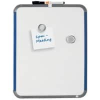 Nobo Mini Magnetisch whiteboard voor Desktop- of wandmontage QB05442ASTD Gelakt staal Gekleurd Slim Frame 280 x 360 mm Wit