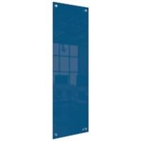 Nobo Small Whiteboard-paneel voor wandmontage 1915608 Drooguitwisbaar Glas Frameloos oppervlak 300 x 900 mm Blauw