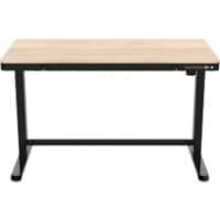 Bureau euroseats Bureau Rectangulaire Chêne C-Pied 1 Tiroir 1202 (L) x 602 (P) x 1210 (H) mm