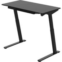 Bureau euroseats Noir 1 200 x 600 x 1 215 x 730 - 1 215 mm