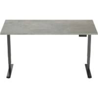 Bureau assis-debout euroseats Gris, noir 1 400 x 800 x 625 - 1 275 mm