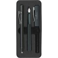 Lot de stylos Faber-Castell FP M/BP Grip Edition 140983 Bleu, noir