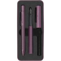 Lot de stylos Faber-Castell FP M/BP Grip Edition 201530 Bleu, violet