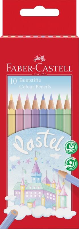 Faber-Castell Pastel Kleurpotloden Kleurenassortiment 10 Stuks