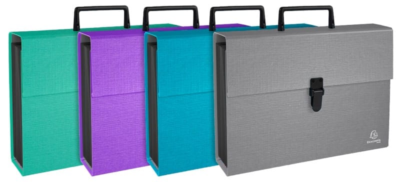 Exacompta Sorteermap Speciaal Blanco Geplastificeerd karton Kleurenassortiment 56750E 32 (B) x 24 (H) cm 4 Stuks