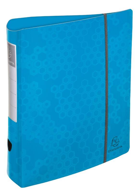 Exacompta Maïa Breed Ordner A4 80 mm Kleurenassortiment 2 Ringen 53410E Kunststof Glanzend  6 Stuks