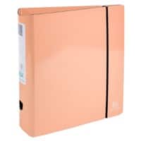 Exacompta Aquarel Ordner A4 80 mm Koraal 53764E Karton bedekt met pellic pap Glanzend