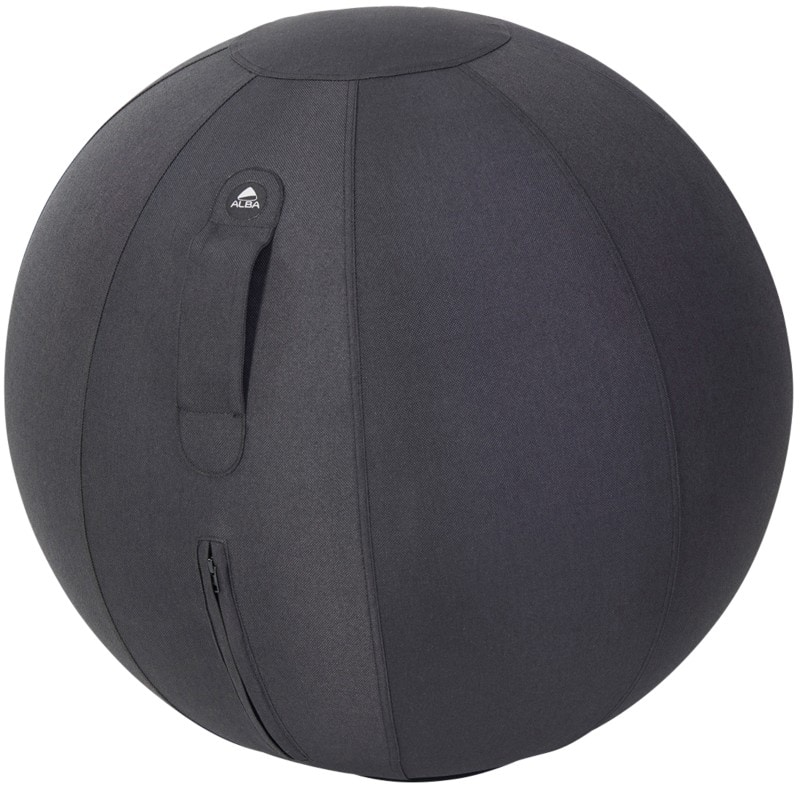 Siège ballon Ergoball Alba Tissu Noir 120 kg MHBALL N 65 mm x 65 mm