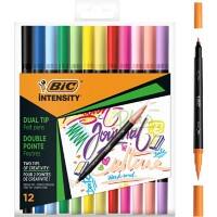 Stylo-feutre BIC Intensity Dual Assortiment 0,7 mm 12 Unités