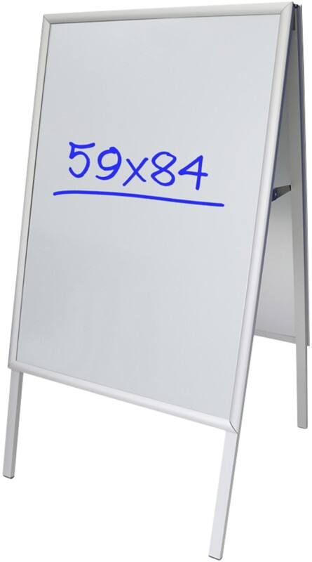 Viking Stoepbord A1 Aluminium, verzinkt staal Zilver