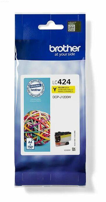 Brother LC424Y Origineel Inktcartridge Geel