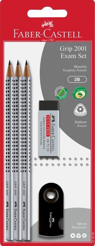 Set de crayons Faber-Castell Exam Set Grip 2001 2B