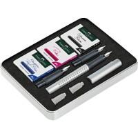 Faber-Castell Grip Kalligrafieset 1,1 - 1,8 mm Medium Zilver 2011