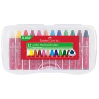 Faber-Castell Jumbo Waskrijtjes Kleurenassortiment 12 Stuks