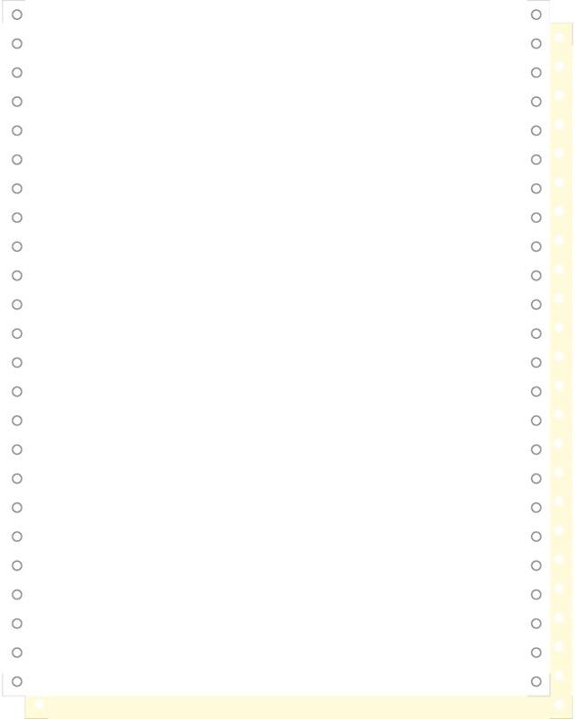 Exacompta Computer-kettingpapier Speciaal Geperforeerd 70 g/m² Geel, wit 1000 Vellen