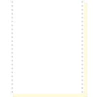 Papier listing Exacompta 62422E 24 cm x 12’’ 70g/m² Blanc, Jaune 1000 Feuilles