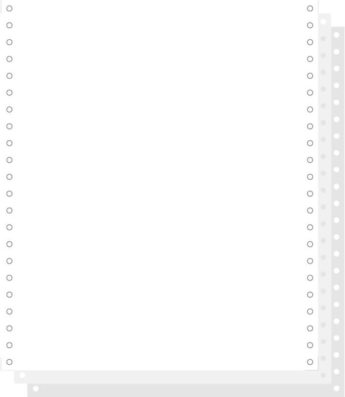 Exacompta Papier Speciaal Geperforeerd 56 g/m² Wit 1000 Vellen