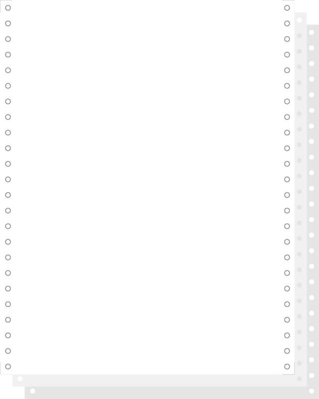 Exacompta Computer-kettingpapier Speciaal Geperforeerd 56 g/m² Wit 1000 Vellen