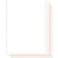 Exacompta Computerpapier 62424E 24 cm x 12" 56/53/53/57 g/m² Groen, roze, wit, geel 500 Vellen