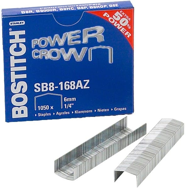 Bostitch Nietjes 24/6 SB8-168AZ Metaal Zilver 1050 Stuks
