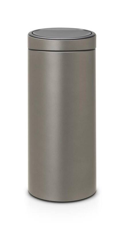 Brabantia Prullenbak 30 l Platinum Staal BRA115363