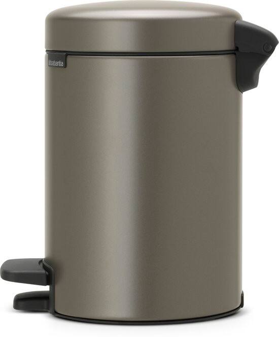 Brabantia NewIcon Pedaalemmer 3 l Platinum Staal BRA113246