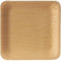 Assiette PAPSTAR Jetable Bambou Crème 10 unités