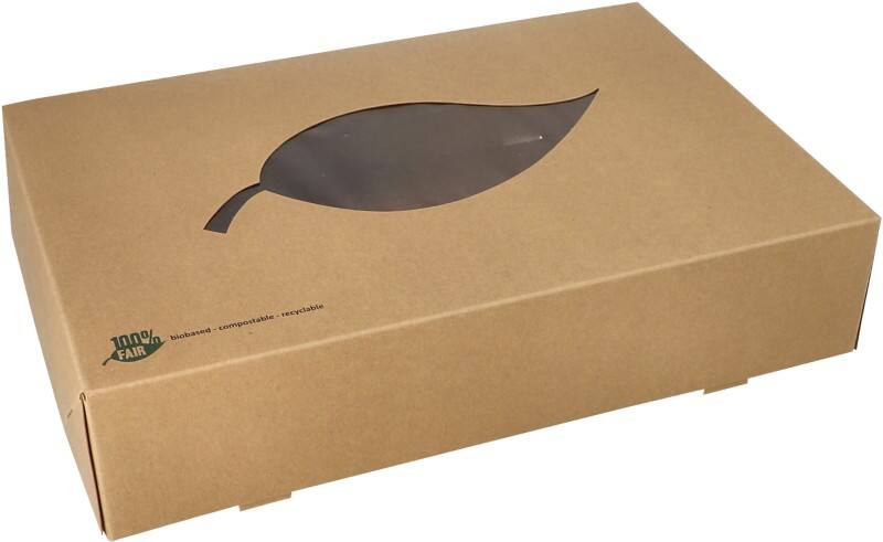 PAPSTAR Pure Cateringdoos Karton Bruin 87955 10 Stuks
