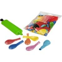 Ballon et pompe Papstar Assortiment 100 unités