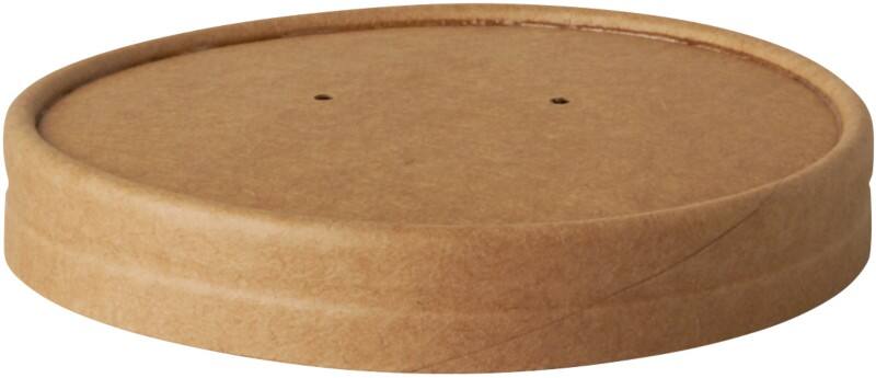 PAPSTAR Deksel voor soepbeker 87267 Karton Bruin 25 Stuks